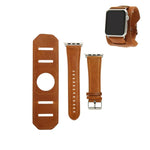 สายรัดนาฬิกาลายหนังม้าบ้า สำหรับ Apple Watch 5 & 4 ขนาด 40 มม. / 3 & 2 & 1 ขนาด 38 มม. สำหรับ Apple Watch 5 & 4 ขนาด 44 มม. / 3 & 2 & 1 ขนาด 42 มม.