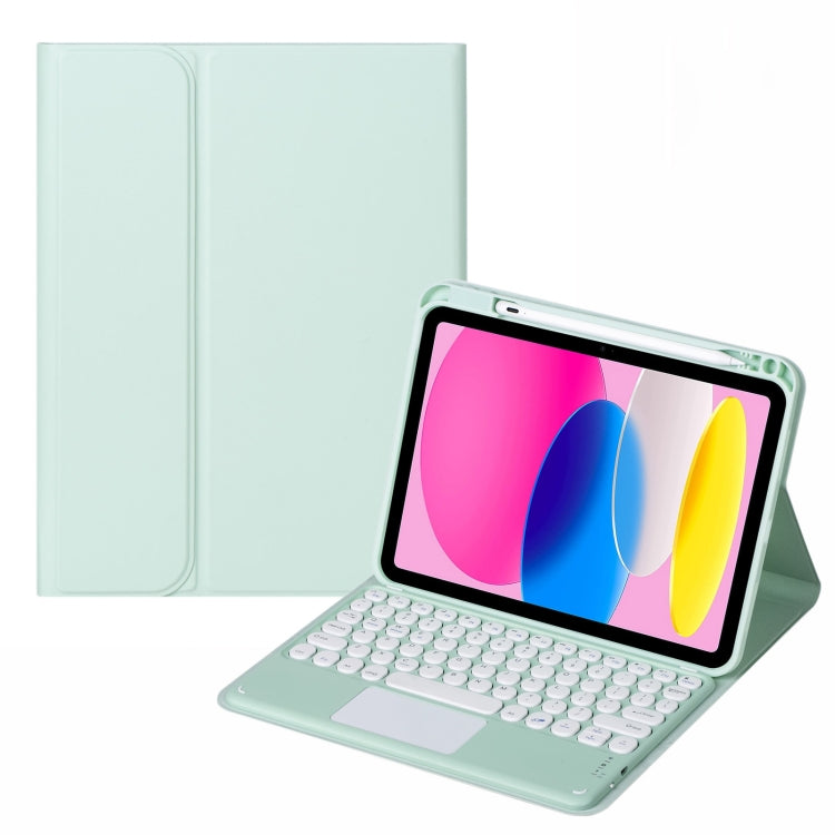 เคสหนังแท็บเล็ตคีย์บอร์ดบลูทูธพร้อมทัช สำหรับ iPad รุ่นที่ 10 ขนาด 10.9 นิ้ว 2022