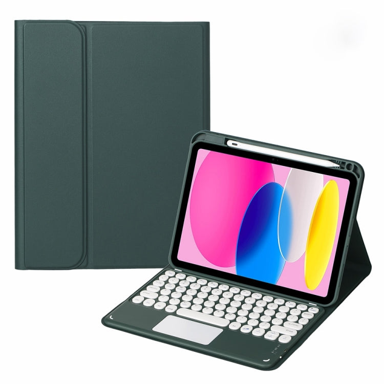 เคสหนังแท็บเล็ตคีย์บอร์ดบลูทูธพร้อมทัช สำหรับ iPad รุ่นที่ 10 ขนาด 10.9 นิ้ว 2022