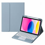 เคสหนังแท็บเล็ตคีย์บอร์ดบลูทูธพร้อมทัช สำหรับ iPad รุ่นที่ 10 ขนาด 10.9 นิ้ว 2022