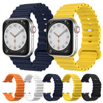 สายรัดนาฬิกาซิลิโคน สำหรับ Apple Watch Ultra 49mm / Series 8&7 45mm / SE 2&6&SE&5&4 44mm, สำหรับ Apple Watch Series 8&7 41mm / SE 2&6&SE&5&4 40mm / 3&2&1 38mm