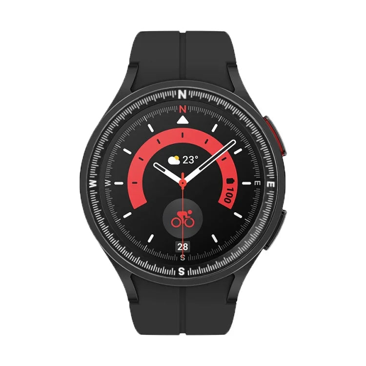 ขอบนาฬิกาโลหะสเกลเข็มทิศ สำหรับ Samsung Galaxy Watch 5 Pro