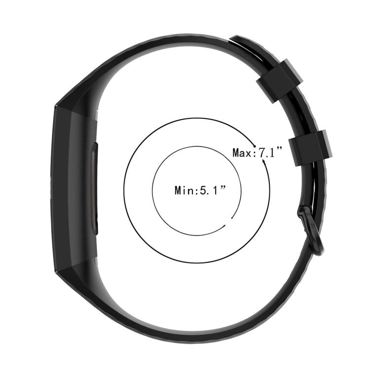 Silver Color Buckle TPU Wrist Strap Watch Band for Fitbit Charge 4 / Charge 4 SE / Charge 3 / Charge 3 SE, Size: S, Size: L
