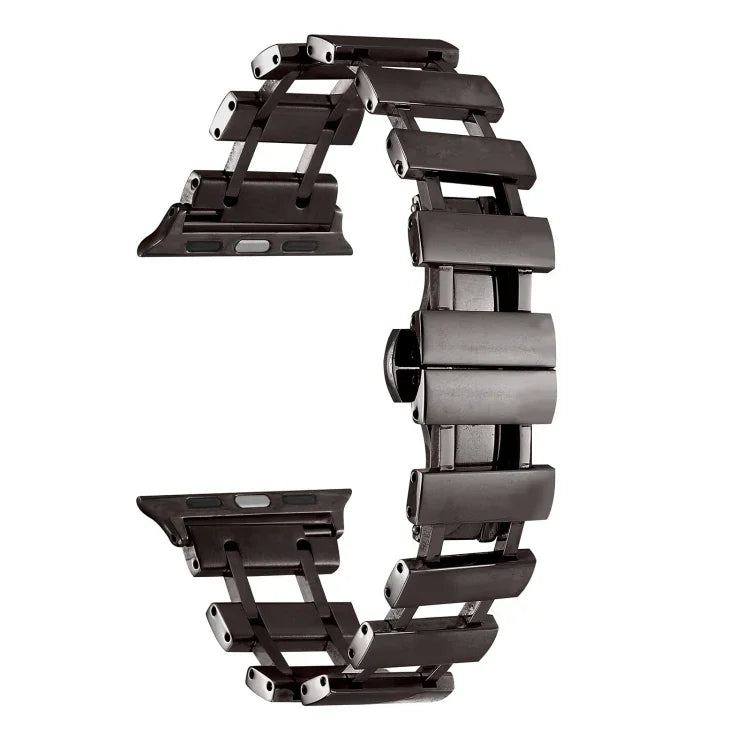Hollow Stainless Steel Watch Band, For Apple Watch Ultra 49mm / Series 8&7 45mm, For Apple Watch Series 8&7 41mm / SE 2&6&SE&5&4 40mm