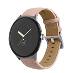 สายรัดนาฬิกาหนังแท้เย็บขอบหางแหลม สำหรับ Google Pixel Watch 4 / 3 / 2 / 1 41 มม.