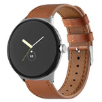 สายรัดนาฬิกาหนังแท้หางกลม สำหรับ Google Pixel Watch 4 / 3 / 2 / 1 41 มม.