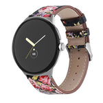 สายรัดนาฬิกาหนังแท้หางกลม สำหรับ Google Pixel Watch 4 / 3 / 2 / 1 41 มม.