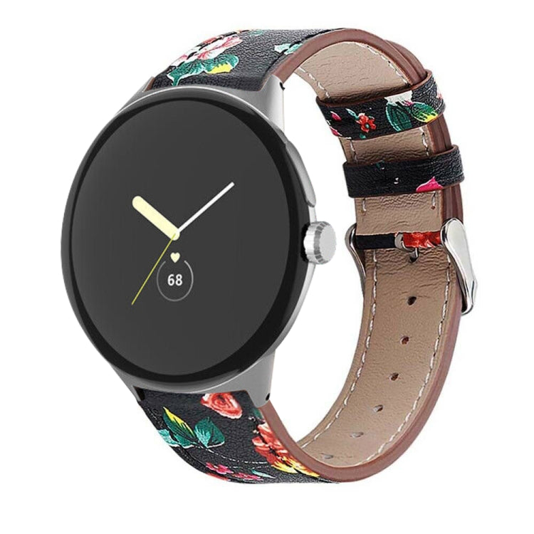 สายรัดนาฬิกาหนังแท้หางกลม สำหรับ Google Pixel Watch 4 / 3 / 2 / 1 41 มม.