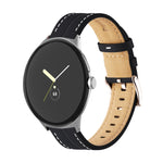 สายรัดนาฬิกาหนังแท้ร่อง สำหรับ Google Pixel Watch 4 / 3 / 2 / 1 41 มม.