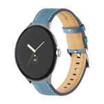 สายรัดนาฬิกาหนังแท้ร่อง สำหรับ Google Pixel Watch 4 / 3 / 2 / 1 41 มม.