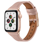 สายรัดนาฬิกาหนังแท้ระบายอากาศได้ สำหรับ Apple Watch ซีรีส์ 8&7 45mm / SE 2&6&SE&5&4 44mm / 3&2&1 42mm, ซีรีส์ 8&7 41mm / SE 2&6&SE&5&4 40mm / 3&2&1 38mm