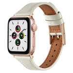 สายรัดนาฬิกาหนังแท้ระบายอากาศได้ สำหรับ Apple Watch ซีรีส์ 8&7 45mm / SE 2&6&SE&5&4 44mm / 3&2&1 42mm, ซีรีส์ 8&7 41mm / SE 2&6&SE&5&4 40mm / 3&2&1 38mm