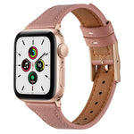 สายรัดนาฬิกาหนังแท้ระบายอากาศได้ สำหรับ Apple Watch ซีรีส์ 8&7 45mm / SE 2&6&SE&5&4 44mm / 3&2&1 42mm, ซีรีส์ 8&7 41mm / SE 2&6&SE&5&4 40mm / 3&2&1 38mm