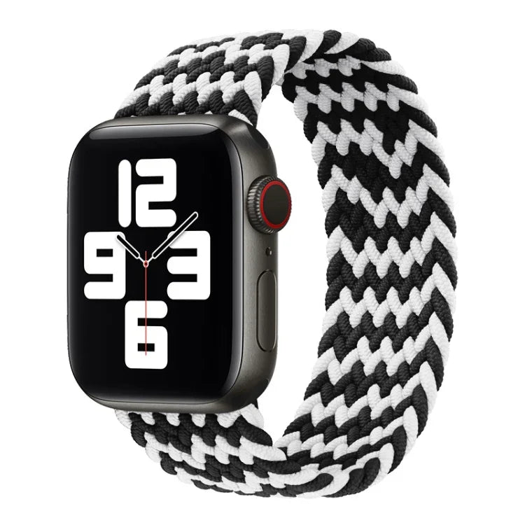 สายรัดนาฬิกาถักไนลอนแบบรอบเดียว สำหรับ Apple Watch ซีรีส์ 8&7 41mm / SE 2&6&SE&5&4 40mm / 3&2&1 38mm, สำหรับ Apple Watch ซีรีส์ 8&7 41mm, 155mm, สำหรับ Apple Watch ซีรีส์ 8&7 41mm, 155mm