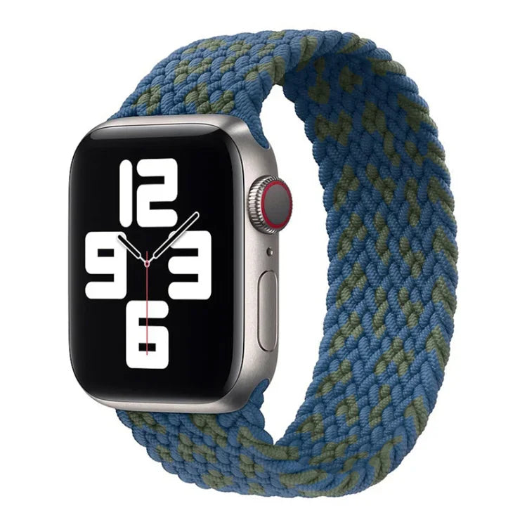 สายรัดนาฬิกาถักไนลอนแบบรอบเดียว สำหรับ Apple Watch ซีรีส์ 8&7 41mm / SE 2&6&SE&5&4 40mm / 3&2&1 38mm, สำหรับ Apple Watch ซีรีส์ 8&7 41mm, 155mm, สำหรับ Apple Watch ซีรีส์ 8&7 41mm, 155mm
