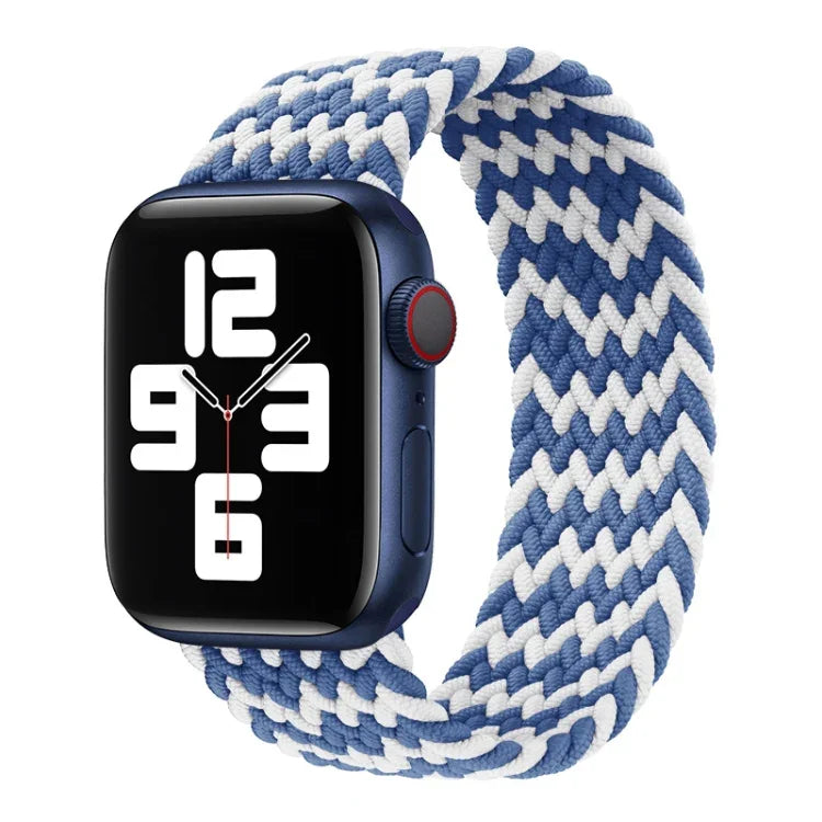 สายรัดนาฬิกาถักไนลอนแบบรอบเดียว สำหรับ Apple Watch ซีรีส์ 8&7 41mm / SE 2&6&SE&5&4 40mm / 3&2&1 38mm, สำหรับ Apple Watch ซีรีส์ 8&7 41mm, 155mm, สำหรับ Apple Watch ซีรีส์ 8&7 41mm, 155mm