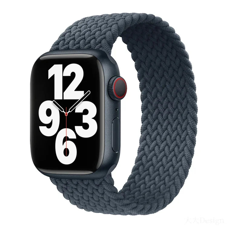 สายรัดนาฬิกาถักไนลอนแบบรอบเดียว สำหรับ Apple Watch ซีรีส์ 8&7 41mm / SE 2&6&SE&5&4 40mm / 3&2&1 38mm, สำหรับ Apple Watch ซีรีส์ 8&7 41mm, 155mm, สำหรับ Apple Watch ซีรีส์ 8&7 41mm, 155mm