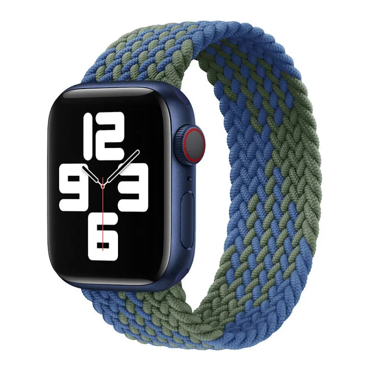 สายรัดนาฬิกาถักไนลอนแบบรอบเดียว สำหรับ Apple Watch ซีรีส์ 8&7 41mm / SE 2&6&SE&5&4 40mm / 3&2&1 38mm, สำหรับ Apple Watch ซีรีส์ 8&7 41mm, 155mm, สำหรับ Apple Watch ซีรีส์ 8&7 41mm, 155mm