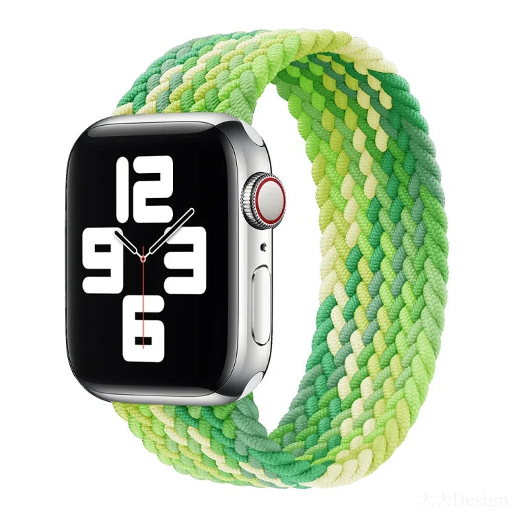 สายรัดนาฬิกาถักไนลอนแบบรอบเดียว สำหรับ Apple Watch ซีรีส์ 8&7 41mm / SE 2&6&SE&5&4 40mm / 3&2&1 38mm, สำหรับ Apple Watch ซีรีส์ 8&7 41mm, 155mm, สำหรับ Apple Watch ซีรีส์ 8&7 41mm, 155mm