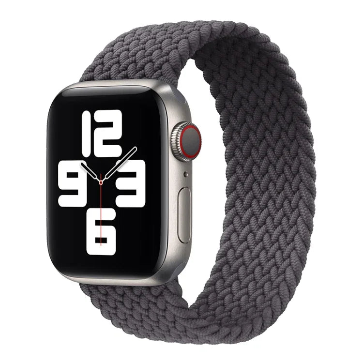 สายรัดนาฬิกาถักไนลอนแบบรอบเดียว สำหรับ Apple Watch ซีรีส์ 8&7 41mm / SE 2&6&SE&5&4 40mm / 3&2&1 38mm, สำหรับ Apple Watch ซีรีส์ 8&7 41mm, 155mm, สำหรับ Apple Watch ซีรีส์ 8&7 41mm, 155mm