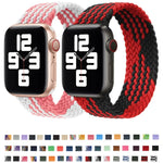 สายรัดนาฬิกาถักไนลอนแบบรอบเดียว สำหรับ Apple Watch ซีรีส์ 8&7 41mm / SE 2&6&SE&5&4 40mm / 3&2&1 38mm, สำหรับ Apple Watch ซีรีส์ 8&7 41mm, 155mm, สำหรับ Apple Watch ซีรีส์ 8&7 41mm, 155mm