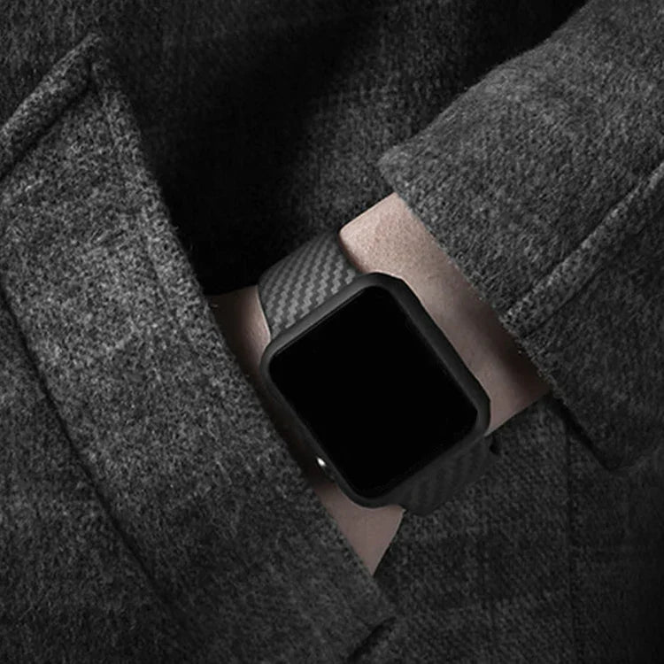 สายรัดนาฬิกาซิลิโคนคาร์บอนไฟเบอร์ สำหรับ Apple Watch Ultra 49mm / ซีรีส์ 8&7 45mm / SE 2&6&SE&5&4 44mm / 3&2&1 42mm, สำหรับ Apple Watch ซีรีส์ 8&7 41mm / SE&SE&5&4 40mm / 3&2&1 38mm