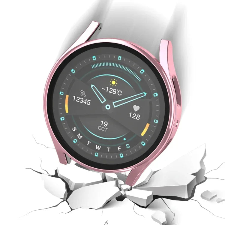 เคสกันนาฬิกาแบบผสม PC ด้านฝ้า + ฟิล์มกระจกนิรภัย สำหรับ Samsung Galaxy Watch 5 40มม.