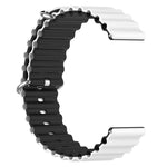 Universal Ocean Style Silicone Two Color Watch Band, 20mm, 22mm