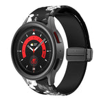 สายรัดนาฬิกาซิลิโคนพิมพ์ลายแม่เหล็ก สำหรับ Samsung Galaxy Watch5