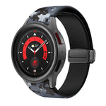 สายรัดนาฬิกาซิลิโคนพิมพ์ลายแม่เหล็ก สำหรับ Samsung Galaxy Watch5