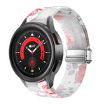 สายรัดนาฬิกาซิลิโคนพิมพ์ลายแม่เหล็ก สำหรับ Samsung Galaxy Watch5