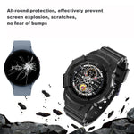 สายซิลิโคนสีทึบสำหรับนาฬิกา สำหรับ Samsung Galaxy Watch5 40mm, สำหรับ Samsung Galaxy Watch5 44mm