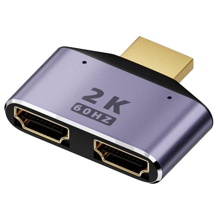 อะแดปเตอร์ HDMI 2 in 1 ความละเอียด 2K 60Hz พร้อมไฟแสดงสถานะ