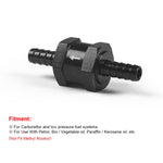 Car  Aluminium Alloy Fuel Petrol One Way Non Return Check Valve, 6mm Black, 8mm Black, 10mm Black, 12mm Black