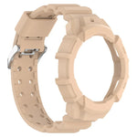 สายรัดนาฬิกาซิลิโคน Armor + เคสกันนาฬิกา สำหรับ Samsung Galaxy Watch5 40มม., สำหรับ Samsung Galaxy Watch5 44มม., สำหรับ Samsung Galaxy Watch4 40มม., สำหรับ Samsung Galaxy Watch4 44มม.