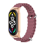 MIJOBS CS Marine Silicone Breathable Watch Band, For Xiaomi Mi Band 6 / 5, For Xiaomi Mi Band 7 / 7 NFC