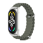 MIJOBS CS Marine Silicone Breathable Watch Band, For Xiaomi Mi Band 6 / 5, For Xiaomi Mi Band 7 / 7 NFC