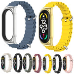 MIJOBS CS Marine Silicone Breathable Watch Band, For Xiaomi Mi Band 6 / 5, For Xiaomi Mi Band 7 / 7 NFC