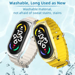 MIJOBS CS Marine Silicone Breathable Watch Band, For Xiaomi Mi Band 6 / 5, For Xiaomi Mi Band 7 / 7 NFC