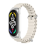 MIJOBS CS Marine Silicone Breathable Watch Band, For Xiaomi Mi Band 6 / 5, For Xiaomi Mi Band 7 / 7 NFC