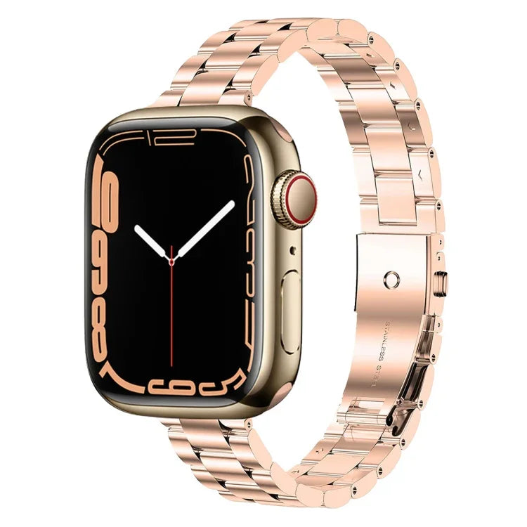 สายสแตนเลสสตีลขนาดเอวเล็ก สำหรับ Apple Watch Ultra 49 มม. / Series 8&7 45 มม., สำหรับ Apple Watch Series 8&7 41 มม. / SE 2&6&SE&5&4 40 มม.