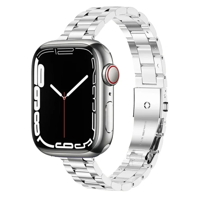 สายสแตนเลสสตีลขนาดเอวเล็ก สำหรับ Apple Watch Ultra 49 มม. / Series 8&7 45 มม., สำหรับ Apple Watch Series 8&7 41 มม. / SE 2&6&SE&5&4 40 มม.
