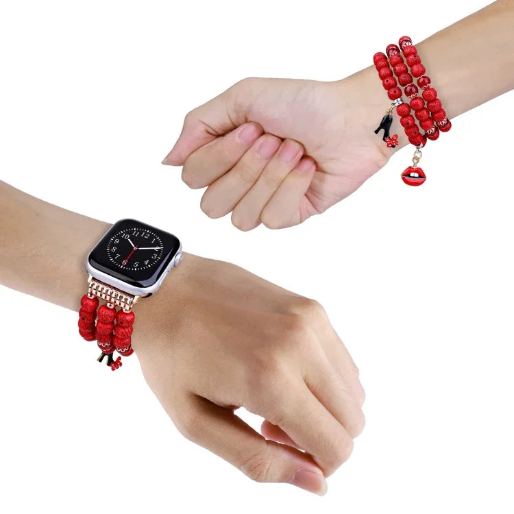 สายลูกปัด Bodhi สำหรับ Apple Watch Ultra 49 มม. / Series 8&7 45 มม., สำหรับ Apple Watch Series 8&7 41 มม.