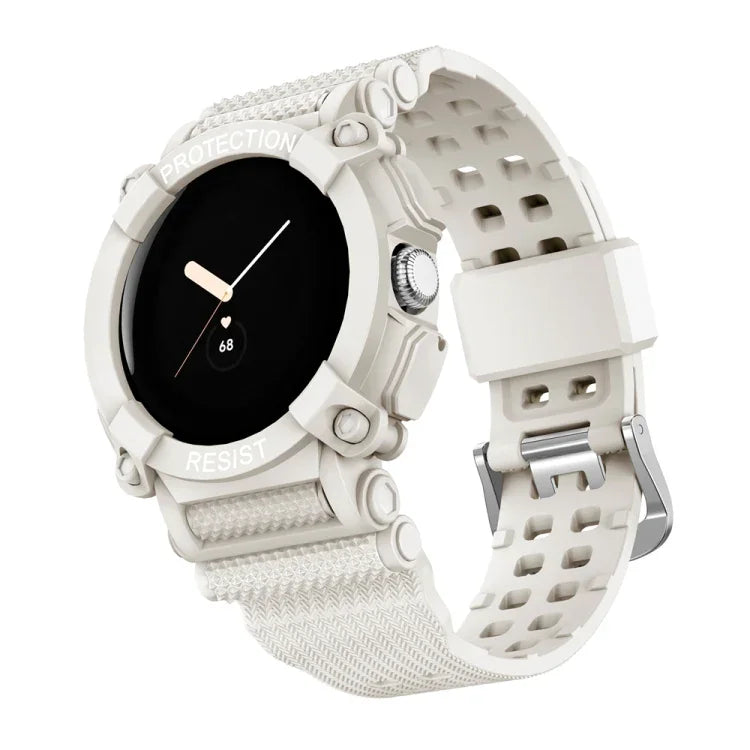 สายรวมสีพื้นสามชั้นกันน้ำสำหรับ Google Pixel Watch