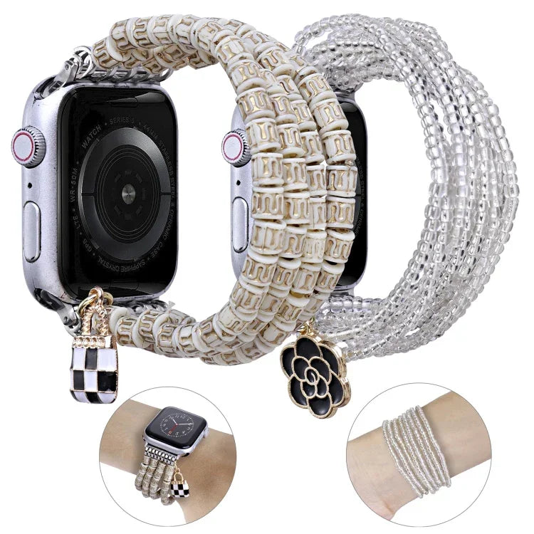 สายลูกปัดหลายแถว สำหรับ Apple Watch Ultra 49 มม. / Series 8&7 45 มม., สำหรับ Apple Watch Series 8&7 41 มม.
