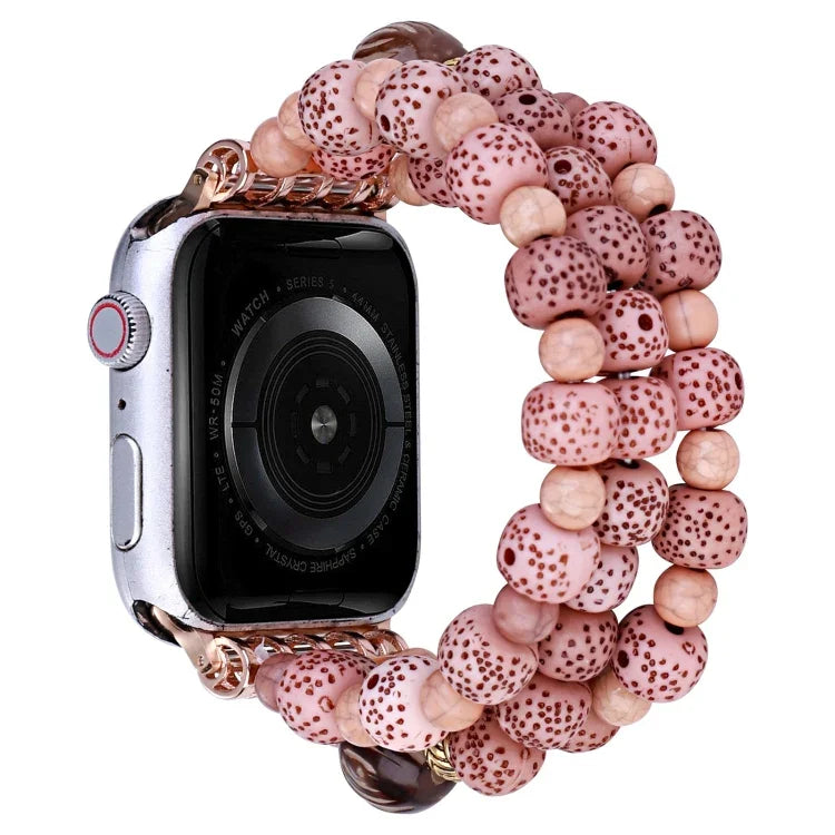 สายลูกปัด Bodhi แบบเรียบง่าย สำหรับ Apple Watch Ultra 49 มม. / Series 8&7 45 มม., สำหรับ Apple Watch Series 8&7 41 มม.