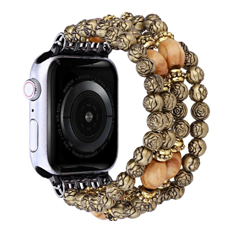 สายลูกปัดกุหลาบ สำหรับ Apple Watch Ultra 49 มม. / Series 8&7 45 มม., สำหรับ Apple Watch Series 8&7 41 มม.