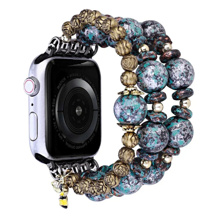 สายลูกปัดกุหลาบ สำหรับ Apple Watch Ultra 49 มม. / Series 8&7 45 มม., สำหรับ Apple Watch Series 8&7 41 มม.