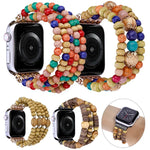 สายลูกปัดไม้ สำหรับ Apple Watch Ultra 49 มม. / Series 8&7 45 มม., สำหรับ Apple Watch Series 8&7 41 มม.
