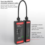 HABOTEST HT812A เครื่องทดสอบสายโทรศัพท์และสายเครือข่าย 2 in 1, HT812A